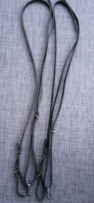 Lauferzügel Leder schwarz, Christa, Training Aids, Villingen-Schwenningen