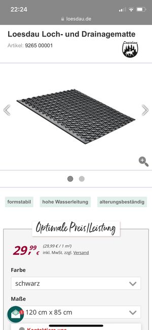 Loesdau Drainage und Lochmatte Gummimatte paddockmatte Stallmatten, Loesdau  Loesdau drainage und Lochmatte, RTG, Paddock-, Boxen- & Stallmatten, Hürth, Abbildung 3