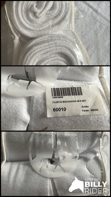Loesdau Fleecebandageset in weiß, Loesdau , Marion Steimmel , Horse Bandages & Wraps, Boppard , Image 4