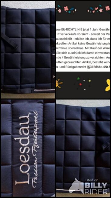 ⭐️Loesdau/NEUE navy Schabracke DR⭐️, Loesdau , Familie Rose, Dressage Pads, Wrestedt, Image 8