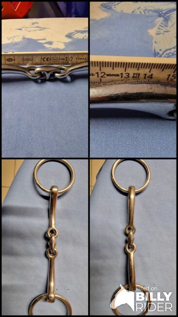 Unterlegtrense loesdau Silber doppelt gebrochen  14,5, Loesdau  Unterlegtrense doppelt gebrochen , Katja , Horse Bits, Irschenberg, Image 5