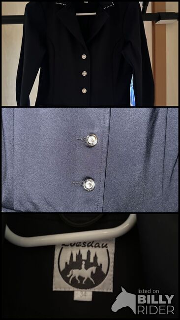 Turnierjacket Loesdau Gr. XS Schwarz, Loesdau, Jenny, Show Apparel, Odenthal, Image 4