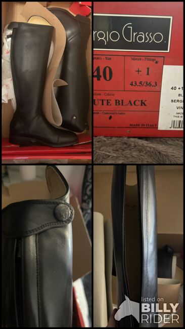Long top quality leather riding boots, Sergio grasso Vinceinza, Joanne Baldwin, Oficerki jeździeckie, Sunderland, Image 6