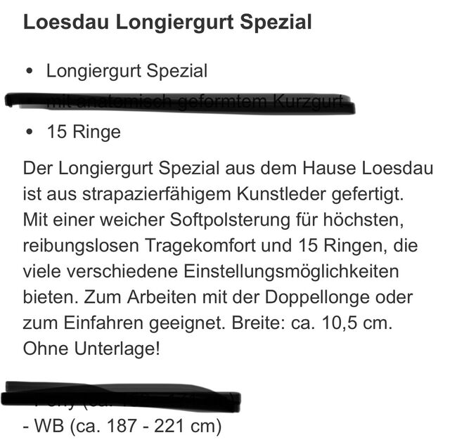Longiergurt Loesdau Spezial, Loesdau Spezial , Melanie Kolz, Longieren, Schuby, Abbildung 5