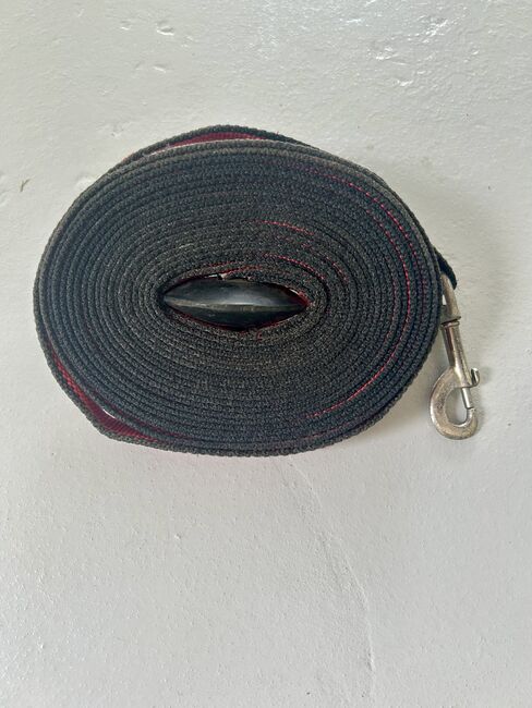 Lunge Line- Red with Black Trim, Stephanie, Lunging, Edmonton 