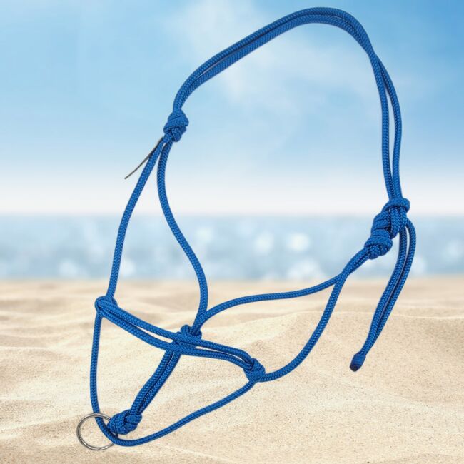 Longierknotenhalfter mit Ring Minishetty Kobaltblau, Maya (Swisshorseshop), Halters, Frauenfeld