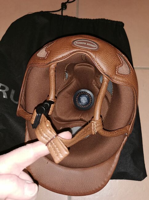 Luxus Reithelm * NEU * Braun Croco Strass * Gr. 56, Selina M. , Riding Helmets, Rödermark, Image 9
