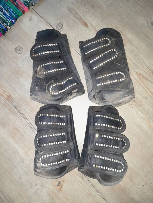 Gr. COB Gamaschen 4er Set schwarz mit Strass, Katrin Maruhn, Tendon Boots, Tornesch