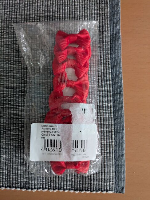 Mähnenschleifen rot neu 20stk, Laura , Pflegeprodukte, Essen