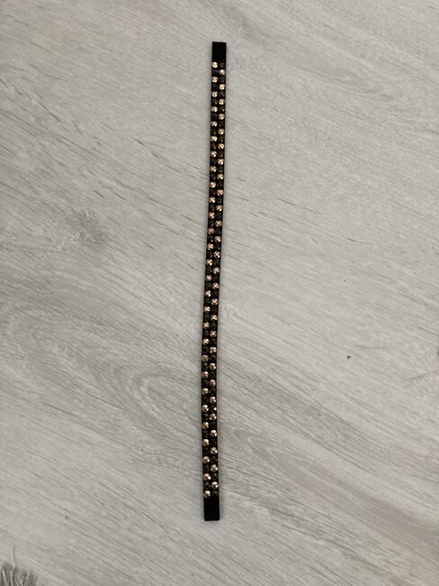 Magic Tack Inlay gerade - braun., Magic Tack. Braunes Inlay. , Nele, Browbands, Karlsruhe