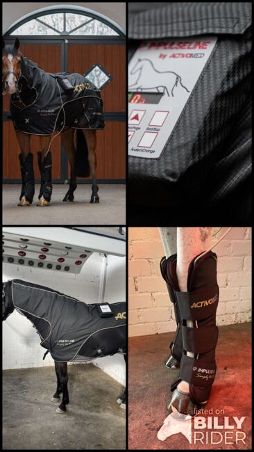 Magnetfelddecke & Gamaschen Set - ActivoMed IMPULSELINE Carbon Set- Simply the Best Limited Edition, ActivoMed IMPULSELINE Carbon Set- Simply the Best Limited Edition, Lora Biethahn , Horse Blankets, Sheets & Coolers, Alfter, Image 5