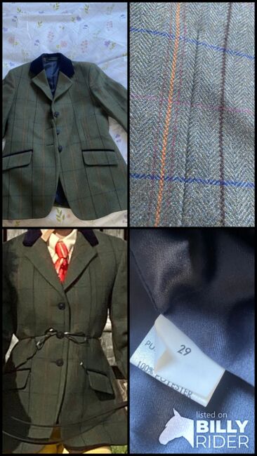 Maids Mears tweed show jacket size 29, Mears Tweed , Rebecca  Taylor, Kinder-Turnierbekleidung, Plymouth, Abbildung 13