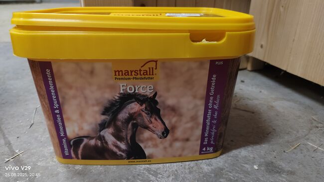 Marstall Force 4 kg Eimer Mineralfutter ohne Getreide, Marstall Force Mineralfutter, Katja Presch, Horse Feed & Supplements, Sankt Koloman