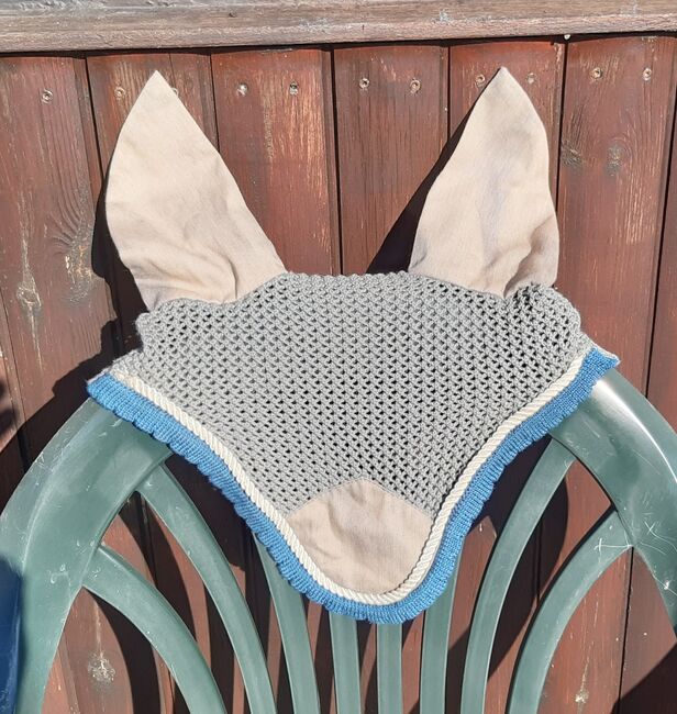 Fliegenhaube, NEU, Größe Full, grau/blau, AJ, Ochrona koni przed owadami , Norderstedt