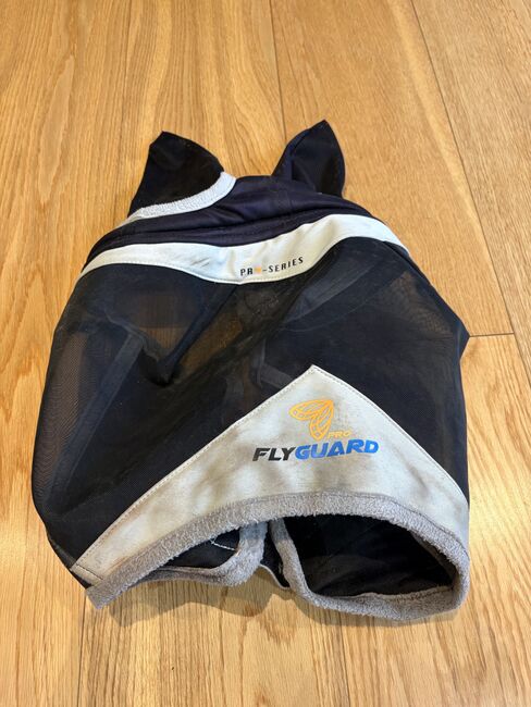 Horse Fly Guard / Fly Mask – Black & Grey – Good Condition, Stepan, Ochrona koni przed owadami 