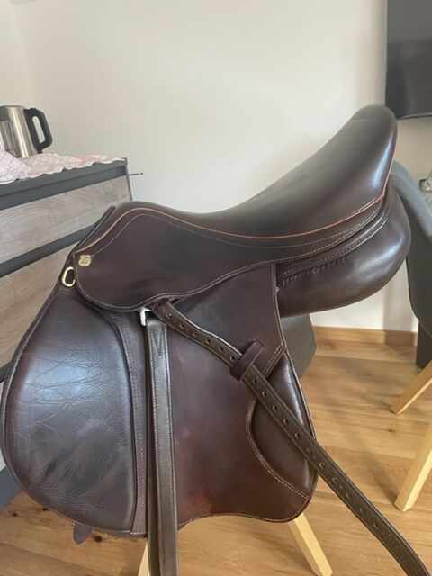 Massimo Saltatore Springsattel braun 17,5 Zoll FK franz.Kissen, Massimo Saltatore, Familie G, Jumping Saddle, Regensburg