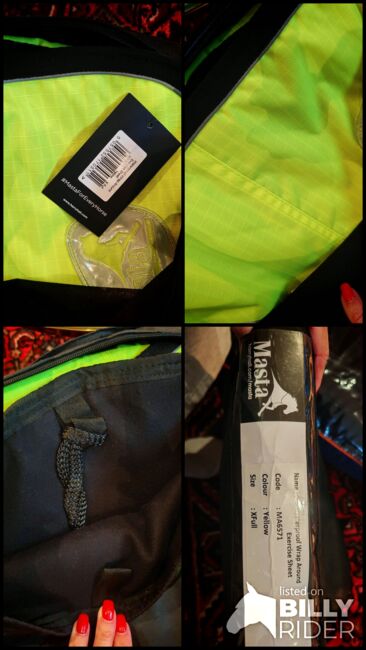 Masta Waterproof Wrap Around Exercise Sheet Yellow  SKU: MA6571-YL-XFULL  Horse Size Extra Full, Masta, Sonja Helwick , Horse Blankets, Sheets & Coolers, Reigate, Image 5