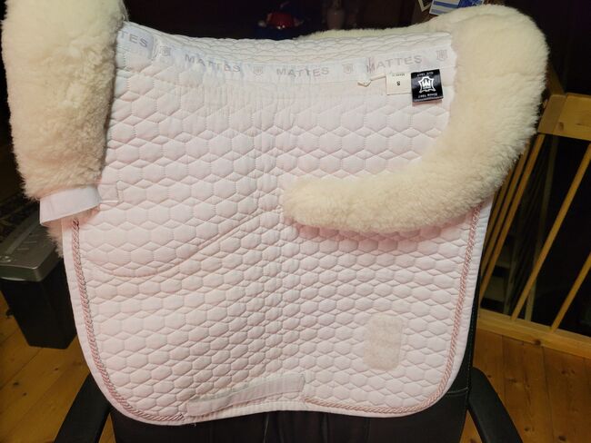 Mattes Dressurschabracke weiss Größe S Pony, Mattes Dressurschabracke, YW, Dressage Pads, Leonberg