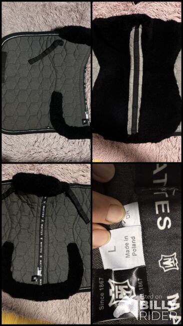 Mattes Lammfellschabracke, Mattes Lammfellschabracke, Jessica, Dressage Pads, Rust, Image 5