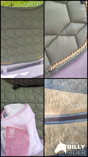 Mattes Lammfell Schabracke Gr. M, Mattes  Lammfell im Sitzbereich , P.B., Dressage Pads, Krummhörn Hamswehrum, Image 5
