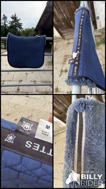 Mattes Schabracke M Dressur Blau Navy, Mattes, Luisa S., Dressage Pads, Dortmund, Image 8