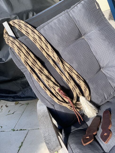 Mecate mit Rein Leathers,wie neu, Mestenos Saddlery, Bernadette Bauer, Uwiązy, Rodgau
