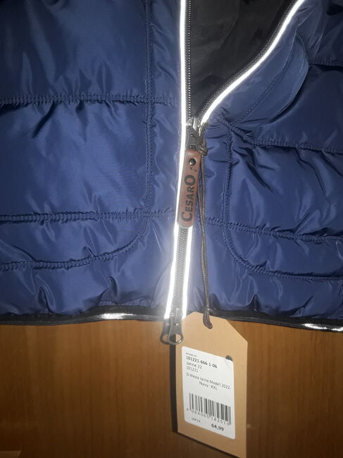 Mega tolle neue Reitweste in XXL, marineblau, Reflektorstreifen, Cesaro, XYZ, Riding Jackets, Coats & Vests, Groß Wittensee, Image 5