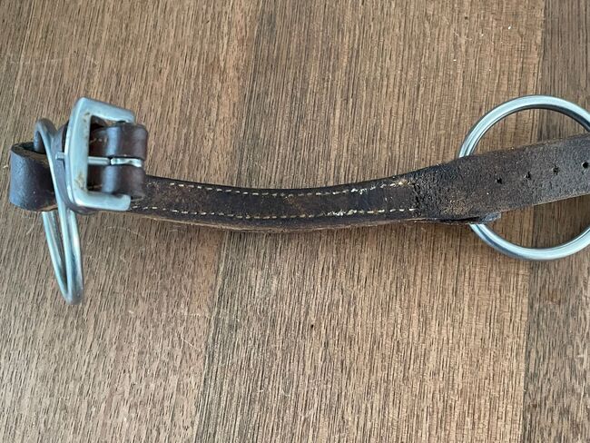 Merothisches Ledergebiss m. Kinnriemen, 16cm Original, Meroth Ledergebiss, A. Krones, Horse Bits, Bad Homburg, Image 2