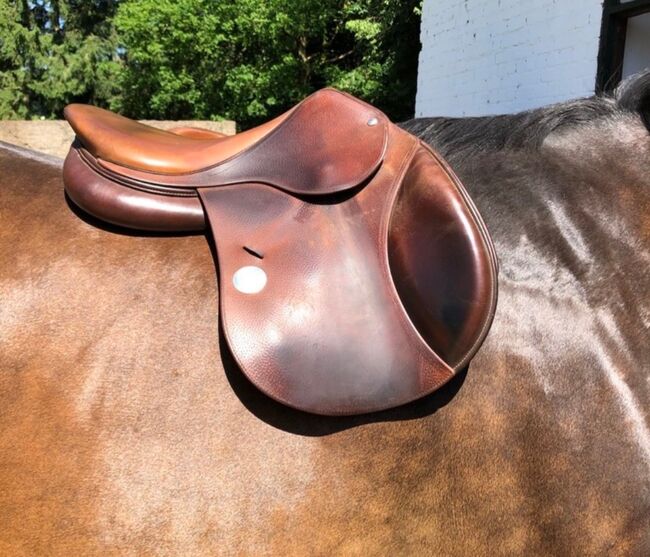 Meyer Selles Springsattel, Meyer Selles , Nina Waltner, Jumping Saddle, Anger, Image 6