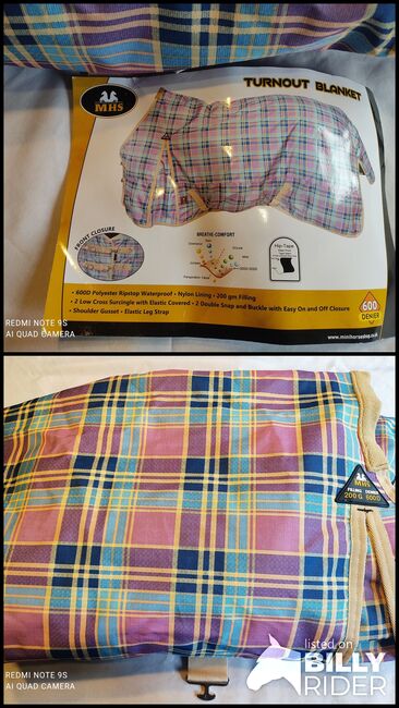 MHS Turnoutdecke 200g 135cm, MHS, Anne Kolipost , Derki dla konia, Schwallungen, Image 3
