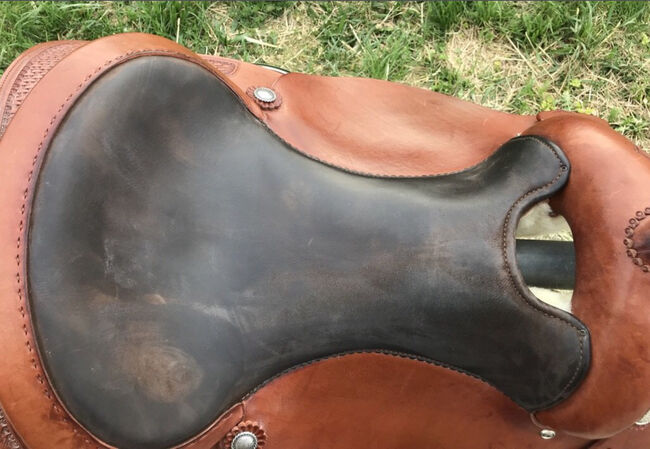 Neuwertiger Westernsattel MJ Western Art Saddlery, MJ Western Art Saddlery  Custom Made ( Allroundsattel), Katja Jud, Western Saddle, Metzingen, Image 8