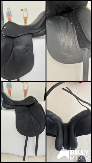 Neuwertiger Josef Hildmann Dressursattel Grandioso Spezial 17", Josef Hildmann Grandioso Spezial 17", Caro, Dressage Saddle, Bisamberg, Image 8