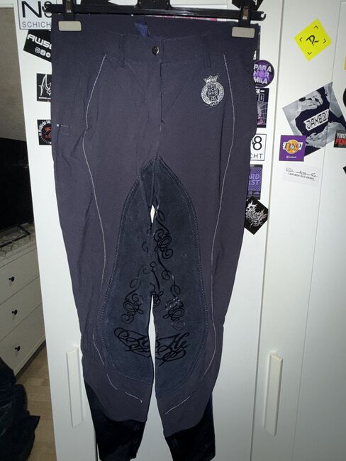 Dunkelblaue Reithose mit schönem Muster, Equistore, Isabell Buchendorfer, Breeches & Jodhpurs, Bad Sassendorf