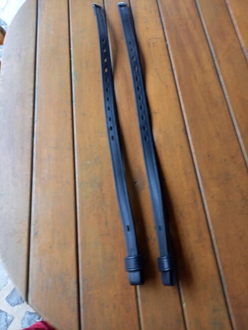 Monosteigbügelriemen schwarz, unbekannt Monosteigbügelriemen schwarz , Miriam Ferderer , Saddle Accessories, Hachenburg