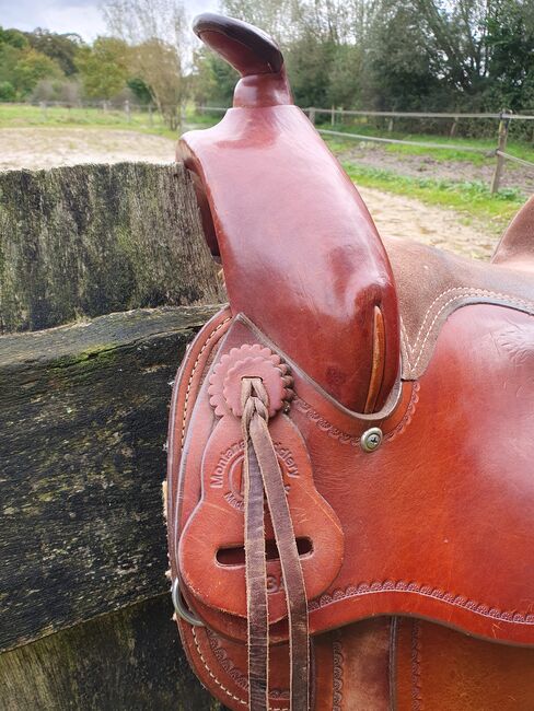 Montana Semi Quarter Western zadel Arabian, 15,5 Inch., Montana  Arabian 138, Marjolijn, Western Saddle, Almen, Image 3