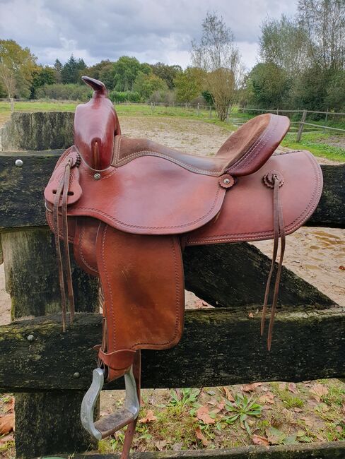 Montana Semi Quarter Western zadel Arabian, 15,5 Inch., Montana  Arabian 138, Marjolijn, Western Saddle, Almen