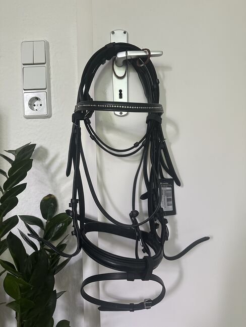 Montivum Trense mit Zügel, Englisch, Englisch kombiniert, schwarz, Montivum , Lina, Bridles & Headstalls, Fürstenwalde/Spree Fürstenwalde