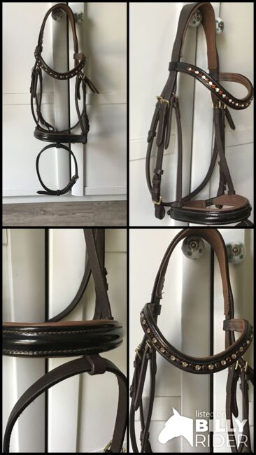 Wunderschöne Trense Braun/Messing Gr. COB/VB, Ariane, Nosebands, Bad Dürkheim , Image 6