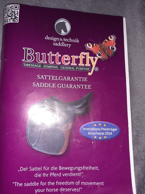 BUTTERFLY CHRISTINE 18 ZOLL, Deutsche Sattlery Butterfly Christine , Kerstin Holzmueller , Siodła ujeżdżeniowe, Herford, Image 4