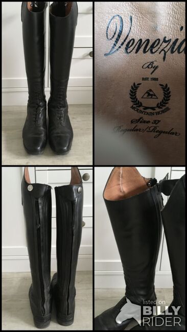 Mountain Horse Leder Reitstiefel Gr. 37 Weite 34-36 Höhe 47, Mountain Horse Venezia, Petra, Riding Boots, Beckum, Image 6