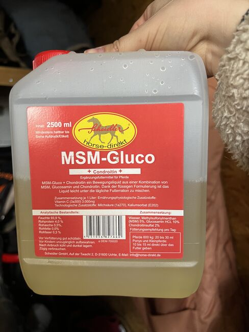 MSM Glucosamin Chondroitin Zusatzfutter, Scheidler 2,5 Liter, L. Anders, Horse Feed & Supplements, Gondenbrett
