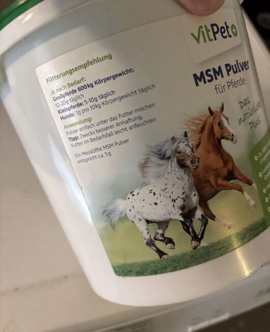 MSM Pulver 1kg, VitPet, Schumann, Pferdefutter, Frankenberg, Abbildung 2