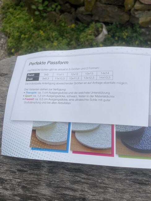 my freedm Therapie Sohle 13 cm rund NEU, my freedom Therapie Sohle rund 13 cm, Beate Wittmann, Hufschuhe & Krankenschuhe, Philippsburg, Abbildung 4