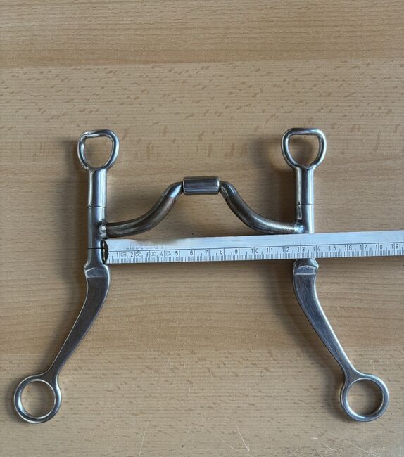 MYLER FLAT SHANK PORTED BARREL BIT MB 33 STUFE 3 - gebraucht, Helga, Gebisse, Titisee-Neustadt