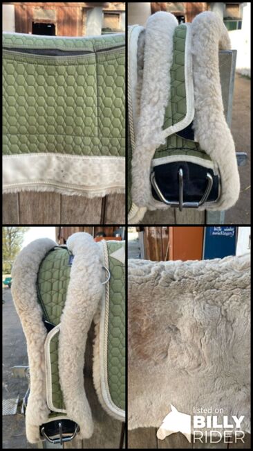 Fast neu: Mattes Lammfell Westernpad M mit Correction System und Mattes Gurt M, Mattes Lammfell Westernpad mit Correction System + Lammfell Gurt anatomisch M, Kerstin, Western Pads, Eckersdorf, Image 7
