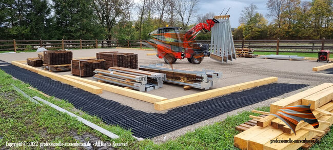 Top-Qualität Paddockplatten | Rasengitter | Paddockmatten | Bodengitter | Kiesgitter | Bodenplatten, AUSSENBOXEN Paddockplatten | Rasengitter | Kiesgitter, AUSSENBOXEN (AUSSENBOXEN), Wolna stajnia, Wałcz, Image 19