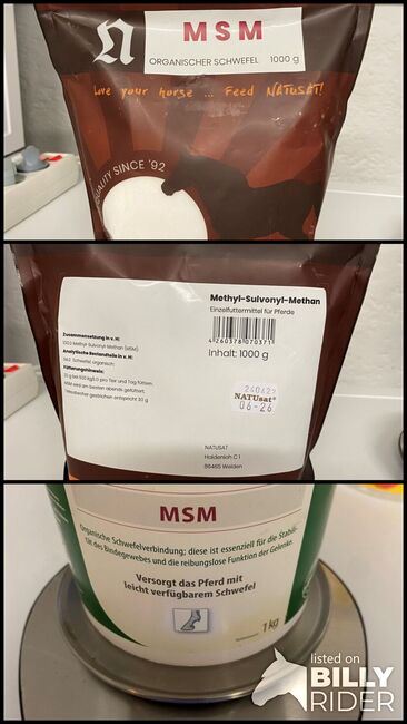 Natusat MSM organischer Schwefel (Pulver), Natusat, Daniela, Horse Feed & Supplements, Karlsfeld, Image 4