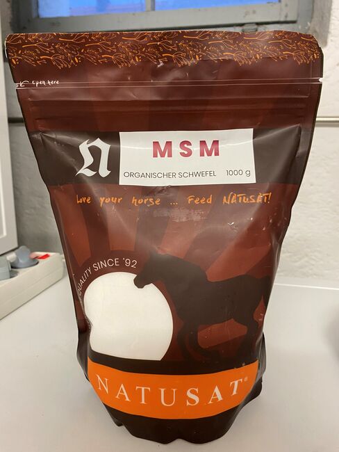 Natusat MSM organischer Schwefel (Pulver), Natusat, Daniela, Pferdefutter, Karlsfeld