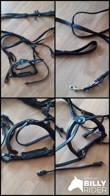 NEU 2x Zügel 2x Trensenzaum Trense Martingale Leder WB Full, Ellen, Trensen, Magdeburg, Abbildung 9