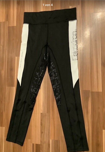 Neu! ESKADRON Reitleggings, Gr. L, schwarz/ weiß, Eskadron , Andrea Schrader, Reithosen, Büddenstedt 